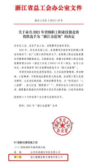 載譽而歸丨裝配公司陳翔又雙叒獲得榮譽